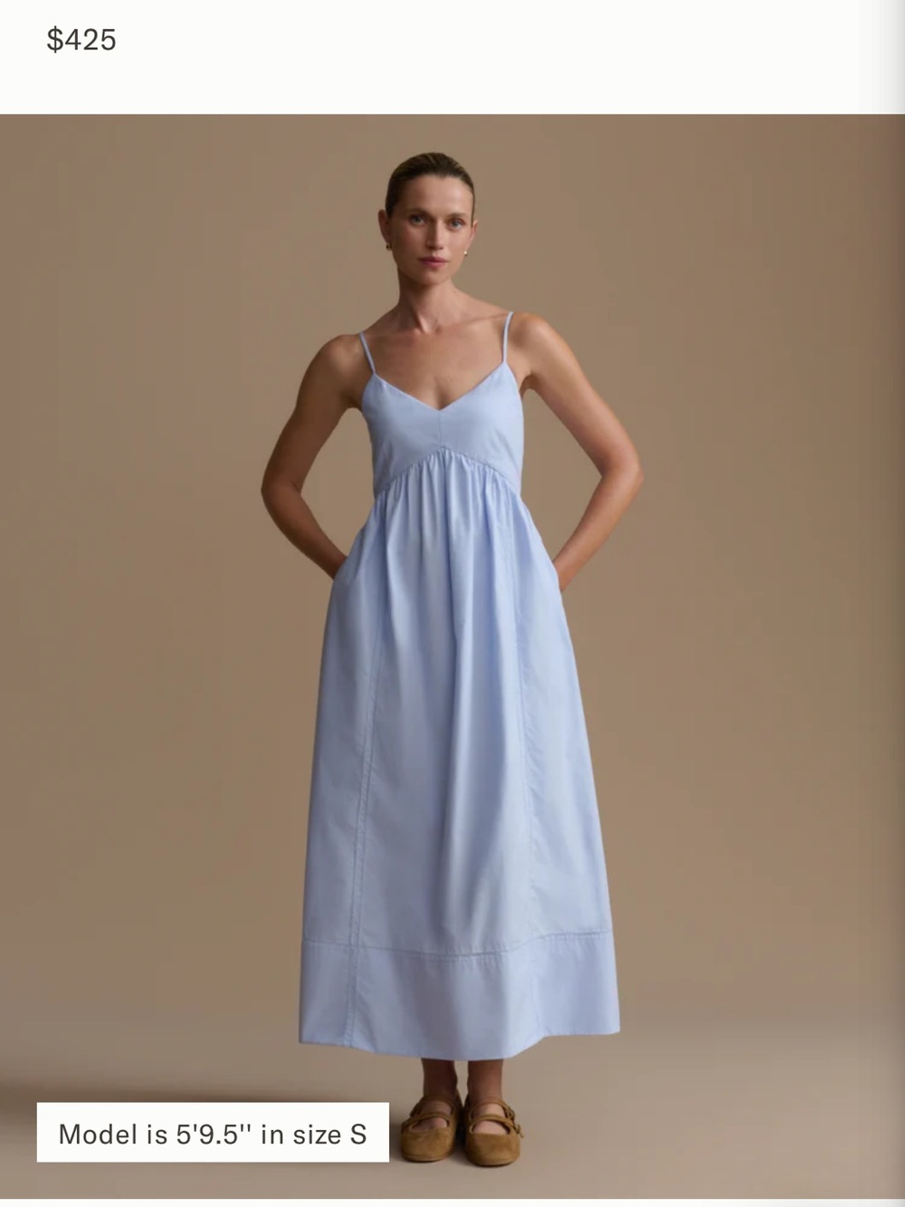 Jenni Kayne French blue poplin dress